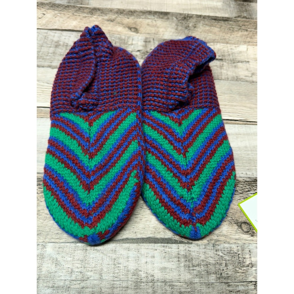 New Bombas Slipper Tech Slippers The Gripper Slipper Size Medium Blue Green Red
